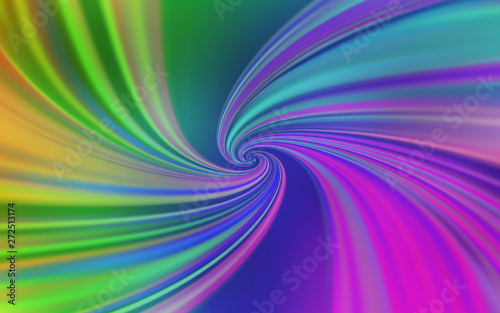 Light Multicolor vector template with curved lines.