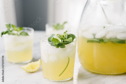 Basil and mint lemonade photo