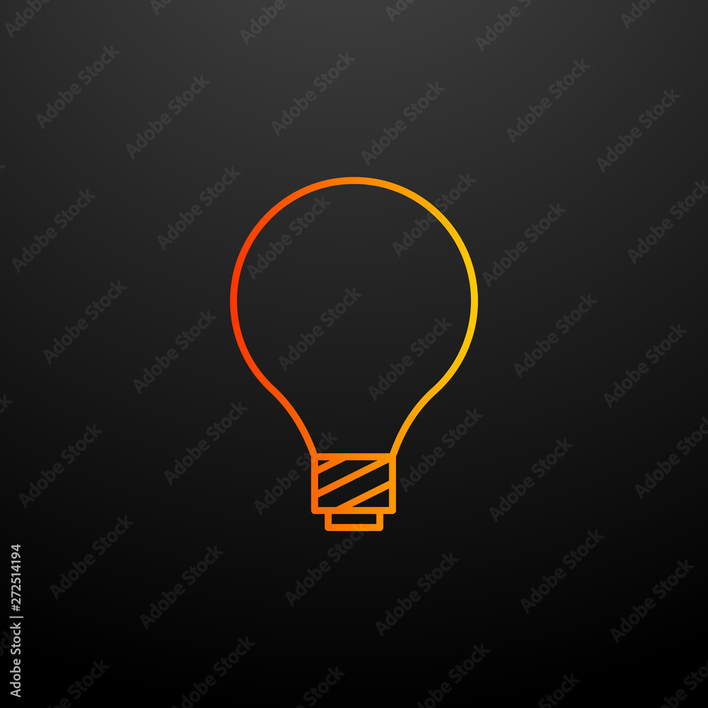 Light bulb nolan icon. Elements of ecology set. Simple icon for websites, web design, mobile app, info graphics Light bulb nolan icon. Elements of ecology set. Simple icon for websites, web design, mobile app, info graphics