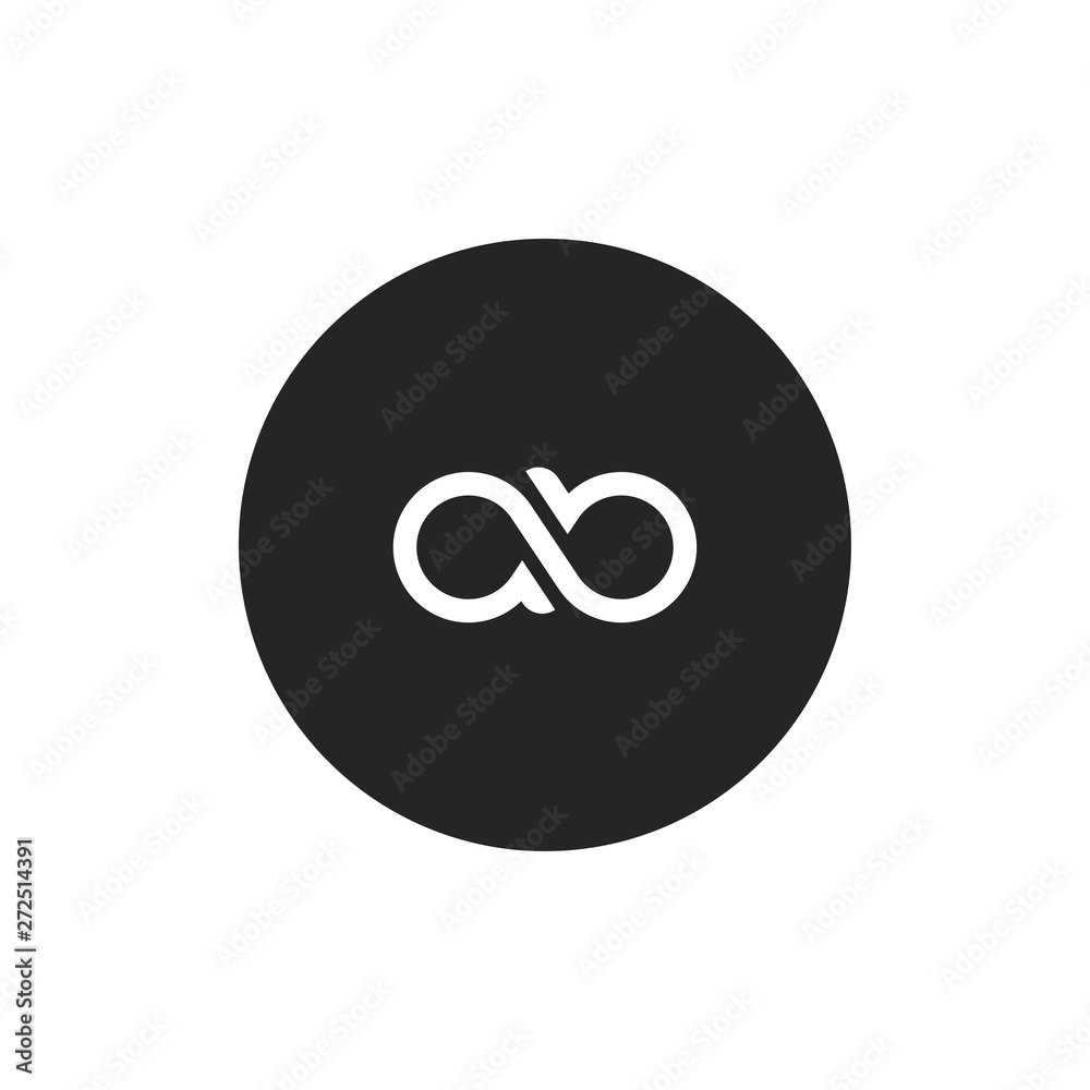 AB logo concept isolated on white background AB logo concept isolated on white background