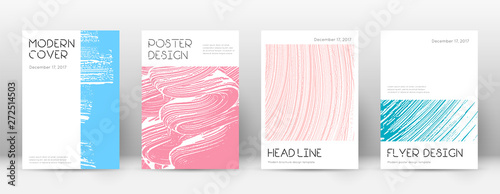 Cover page design template. Minimal brochure layou
