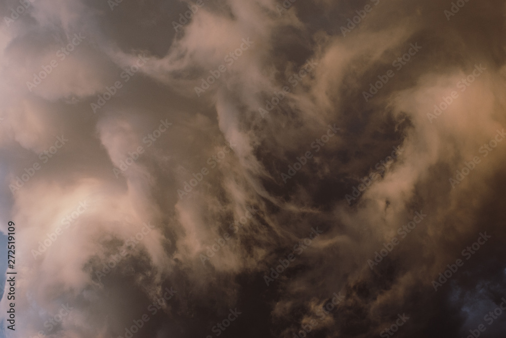 Thunderclouds before the storm. - obrazy, fototapety, plakaty 