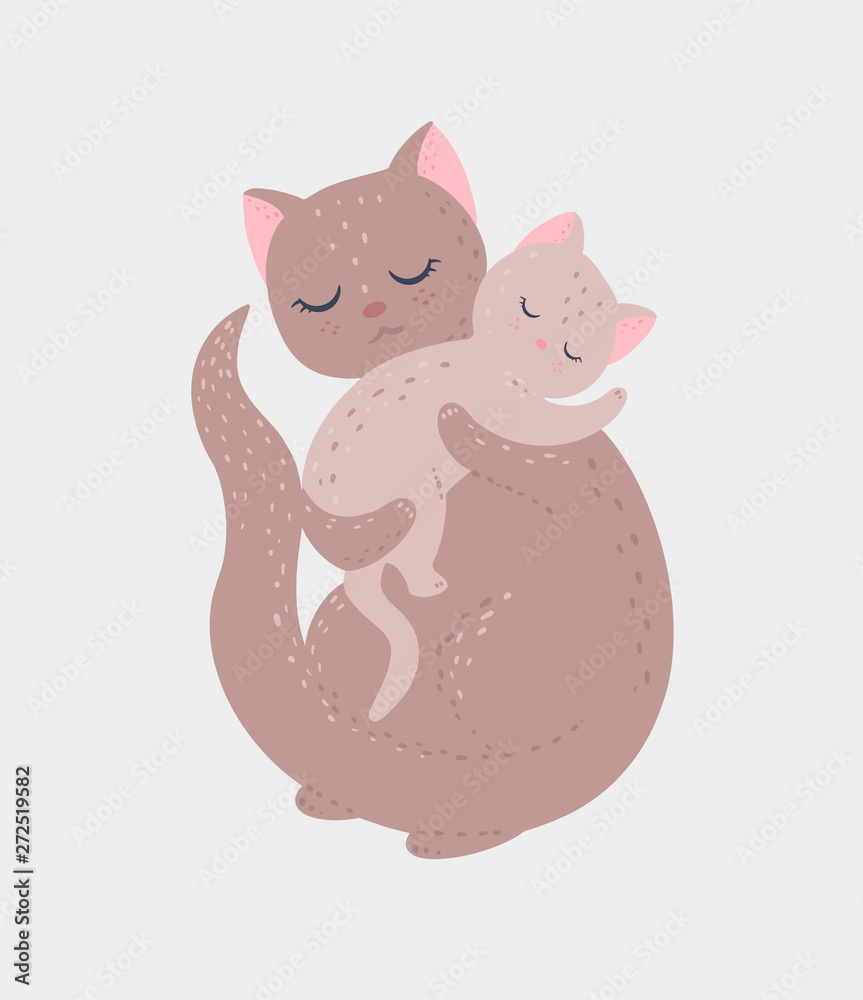 Fototapeta premium Isolated mummy cat