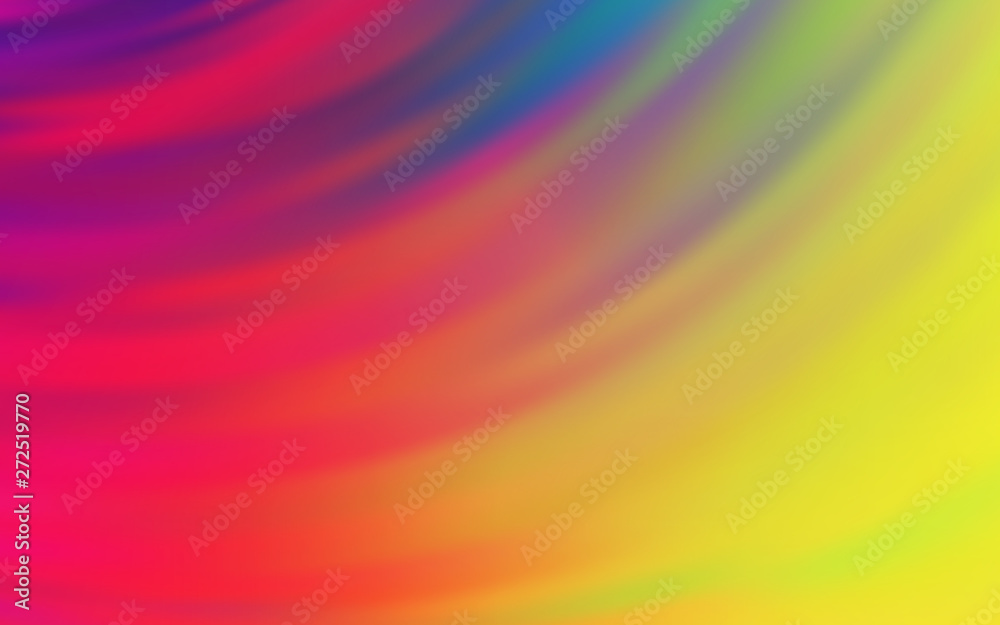 Obraz premium Light Multicolor vector backdrop with curved lines.
