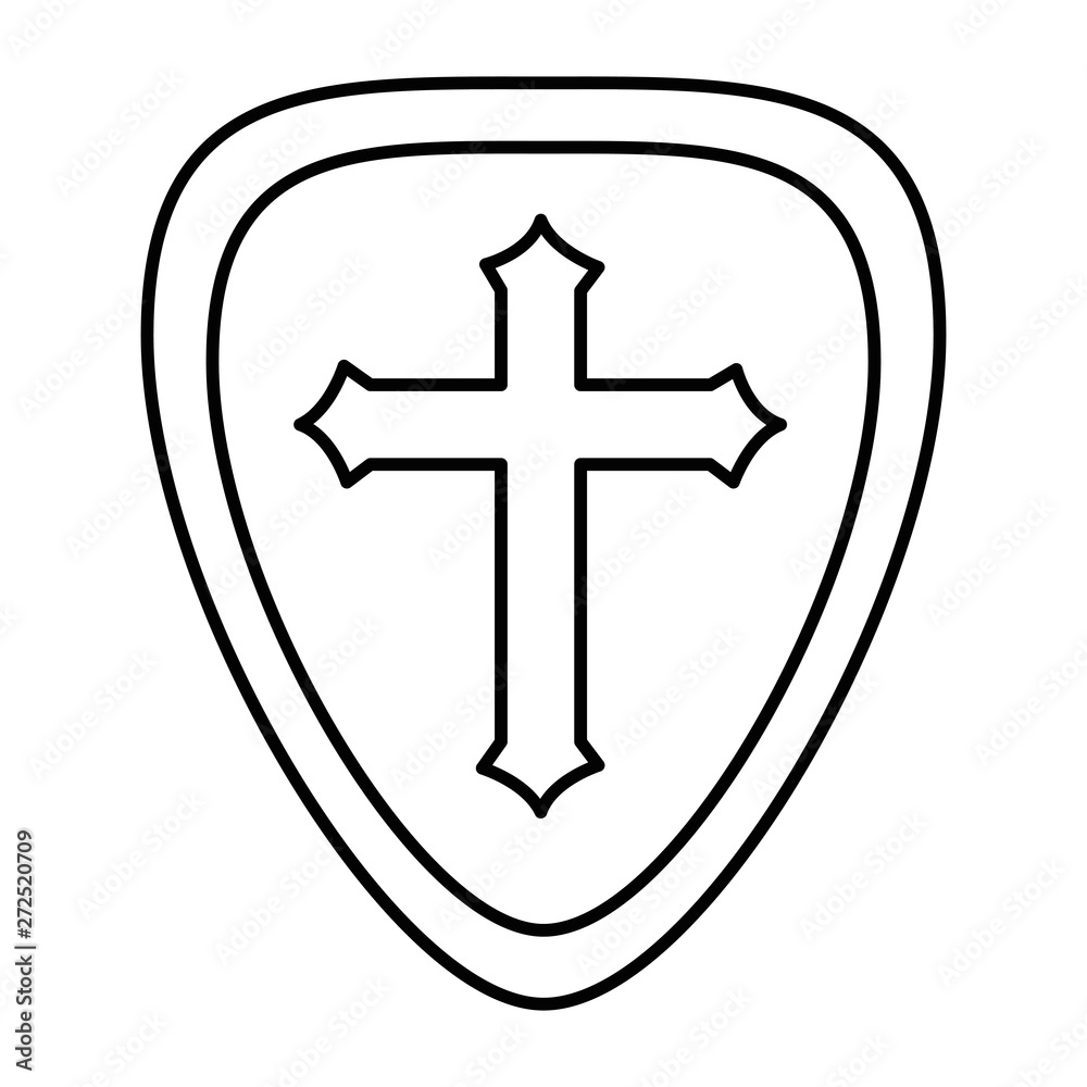 Obraz premium Isolated shield design vector illustration