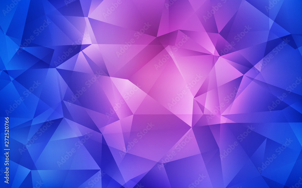 Light Blue, Red vector shining triangular background. Light Blue, Red vector shining triangular background.