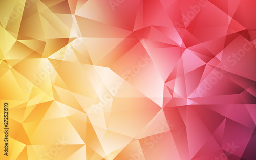 Light Red, Yellow vector abstract mosaic backdrop.