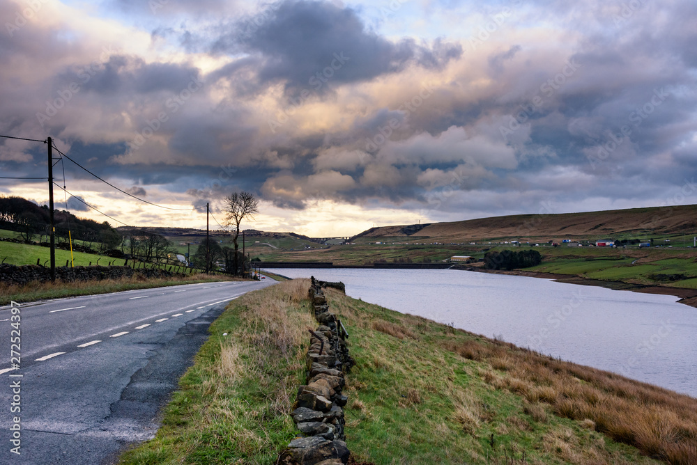 Booth Wood Reservoir is a man-made upland reservoir that lies north of the M62 motorway  near Rishworth and Ripponden in Calderdale, West Yorkshire, England.