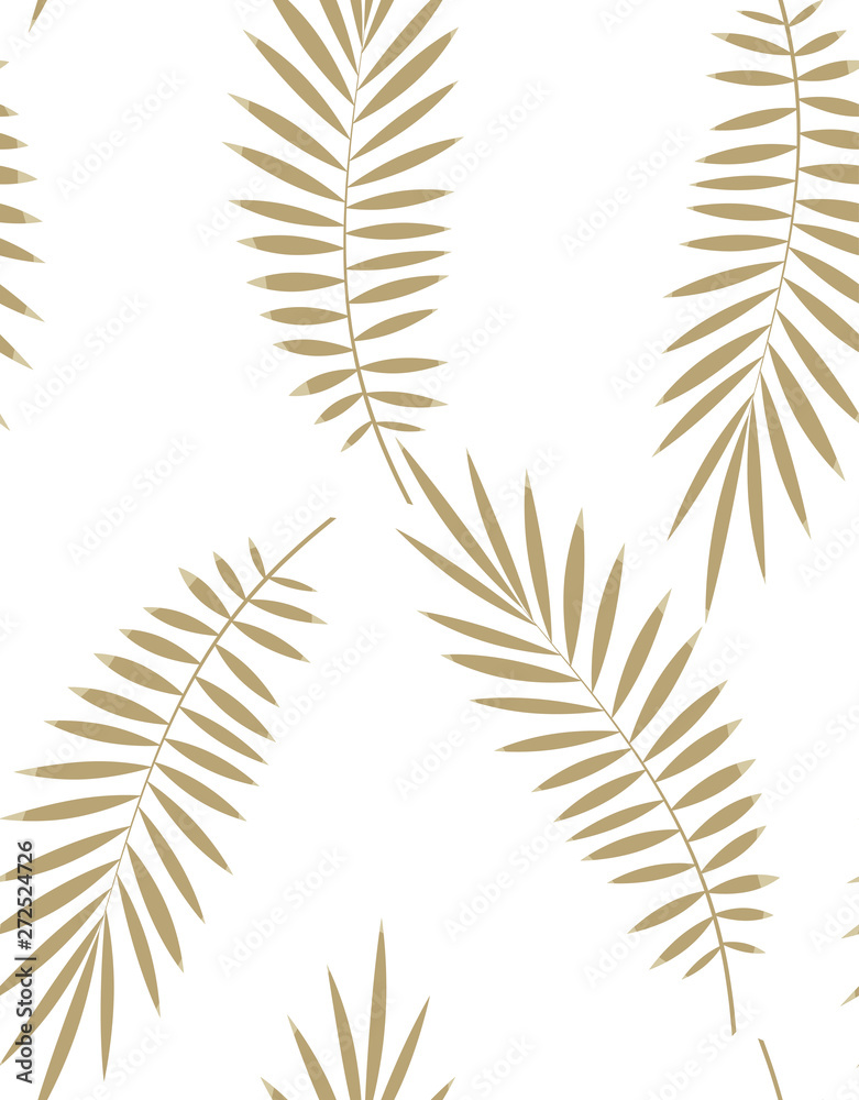 Naklejka premium seamless palm leaf pattern