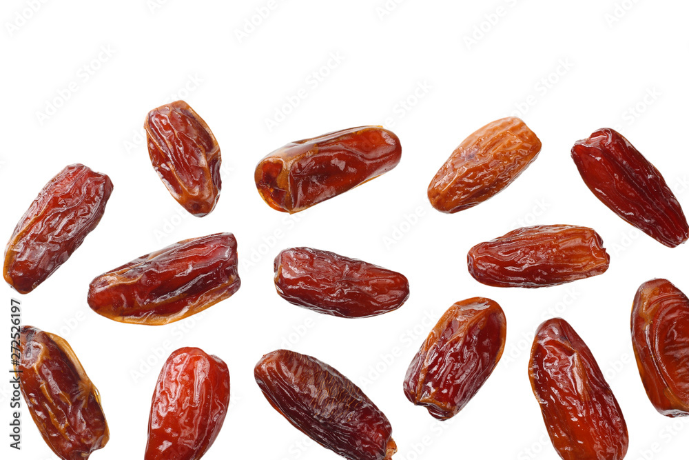 date fruit isolated on white background. top view date fruit isolated on white background. top view