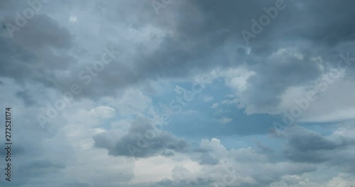 Wallpaper Mural Flying cumulus clouds, beautiful clouds time lapse, video loop Torontodigital.ca