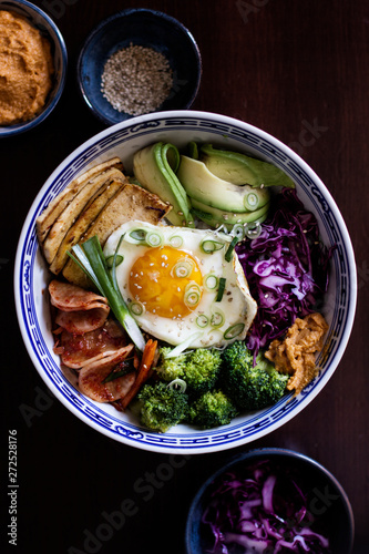 korean bibimbap bowl photo