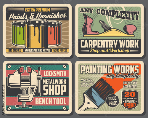 Home repair, renovation and construction tool shop