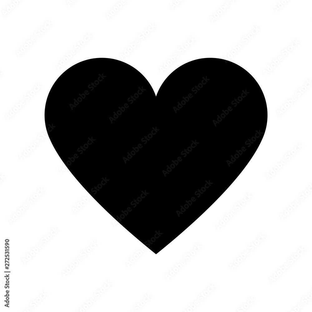 Heart icon flat vector illustration design Heart icon flat vector illustration design