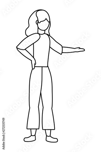 Isolated woman design vector illustration