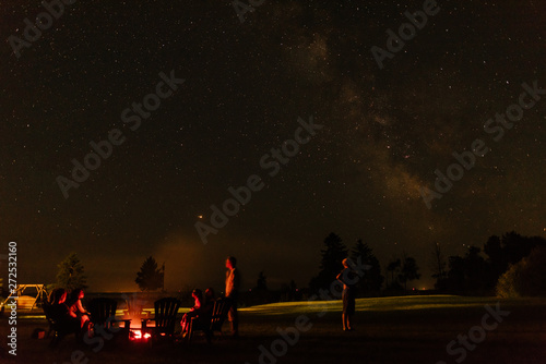 Stargazing and Campfire photo