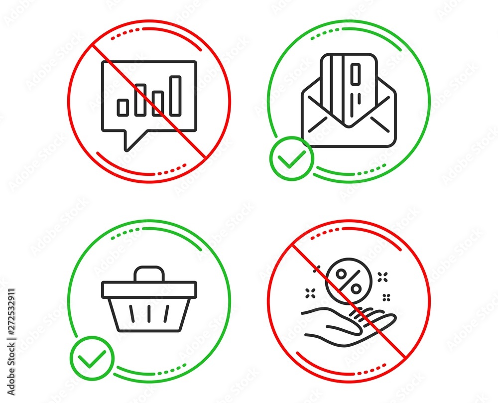 Do or Stop. Shopping basket, Credit card and Analytical chat icons simple set. Loan percent sign. Sale offer, Mail, Communication speech bubble. Discount hand. Finance set. Vector Do or Stop. Shopping basket, Credit card and Analytical chat icons simple set. Loan percent sign. Sale offer, Mail, Communication speech bubble. Discount hand. Finance set. Vector