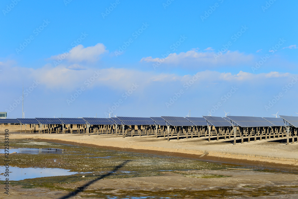 Fototapeta premium Solar panels green energy