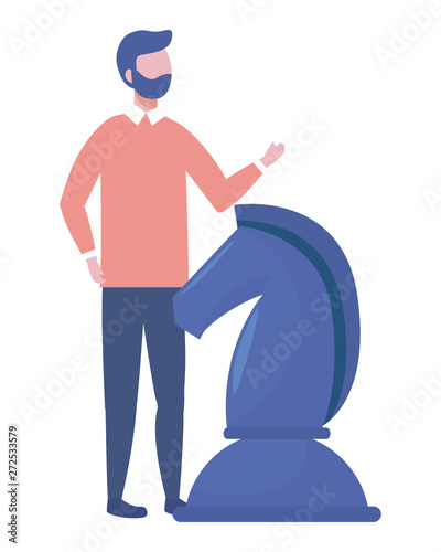 Businessman avatar cartoon design vector illustration