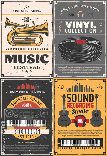 Music and musical instruments, recording studio