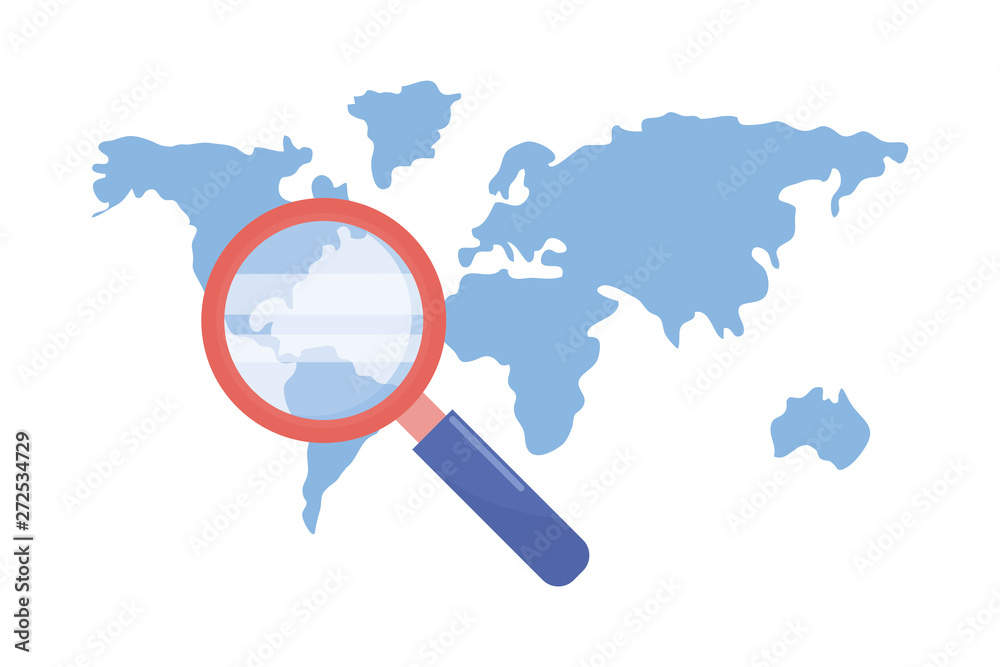 Isolated cartography map design vector illustration Isolated cartography map design vector illustration