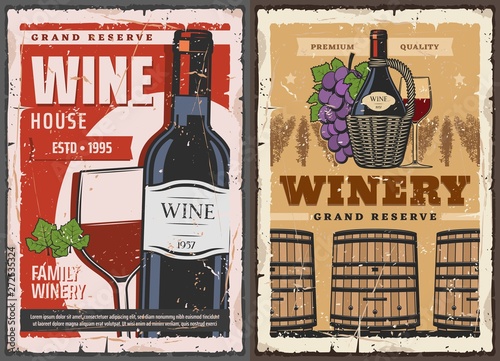 Wine house barrel and winery grand reserve drinks