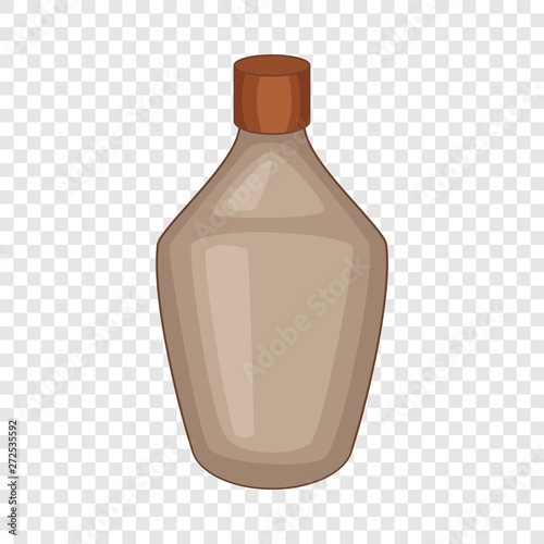 Broune bottle icon. Cartoon illustration of brown bottle vector icon for web design