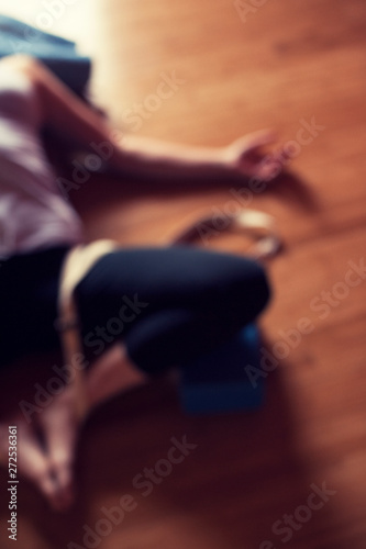 Blurry Art Photo Yoga Studio Woman  © Elena Ray
