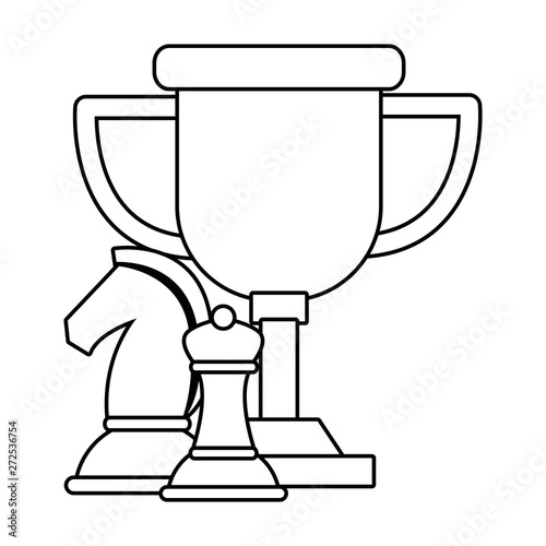 Isolated competition trophy design vector illustration