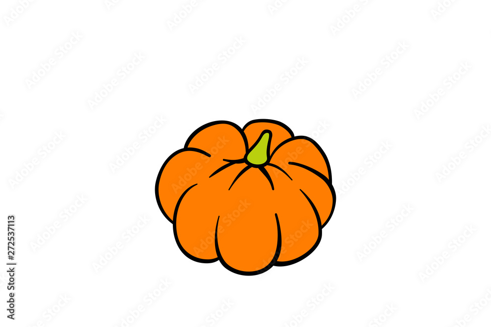 simple pumpkin drawing