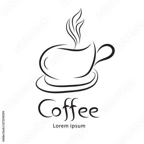 Coffee cup vector,  icon design, web icon, business sign
