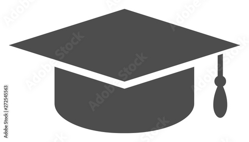 Vector Flat Graduation Cap Icon