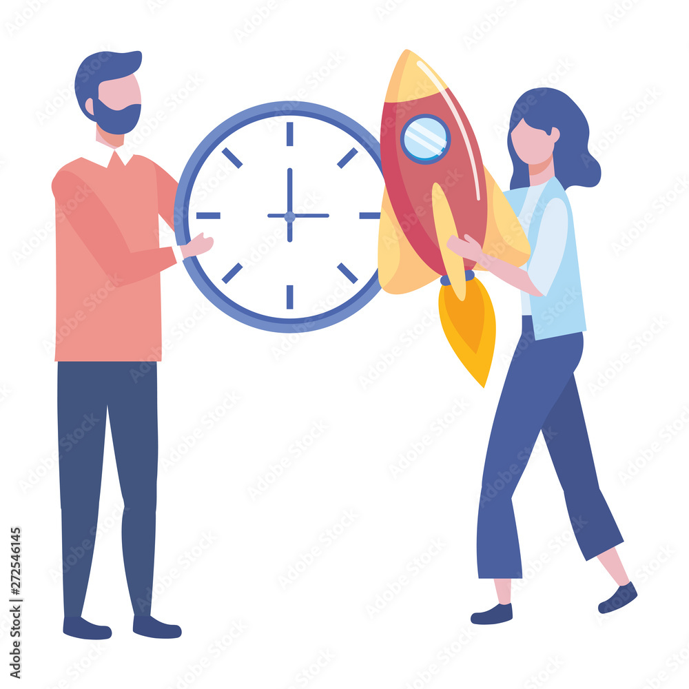 Businessman and businesswoman design vector illustration Businessman and businesswoman design vector illustration