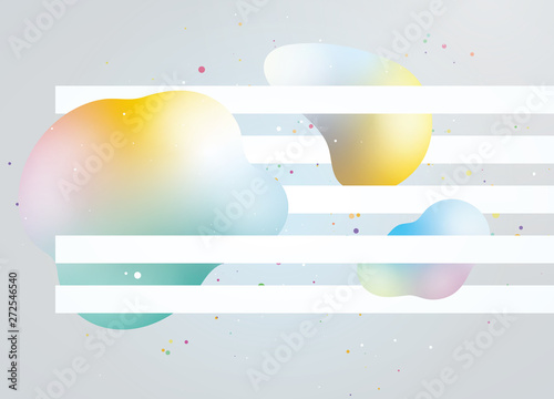 立体的なイラスト　グラデーション　イメージ