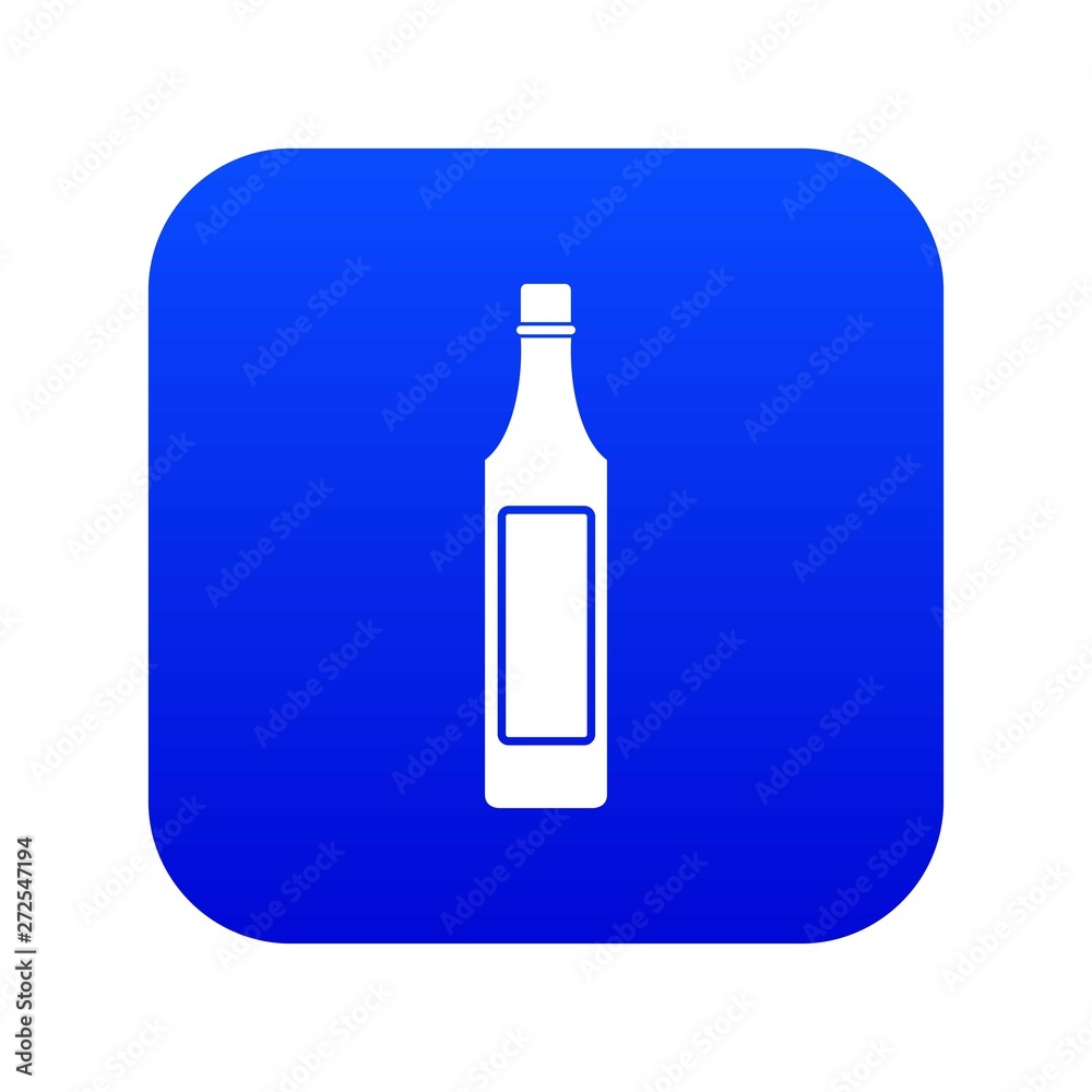 Vinegar bottle icon digital blue for any design isolated on white vector illustration Vinegar bottle icon digital blue for any design isolated on white vector illustration