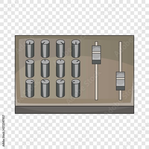 Sound mixer pult icon. Cartoon illustration of sound mixer pult vector icon for web design
