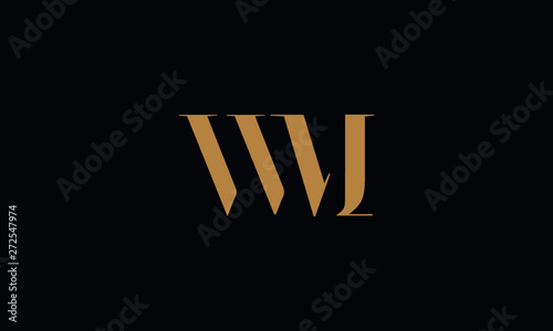 WM logo design template vector illustration