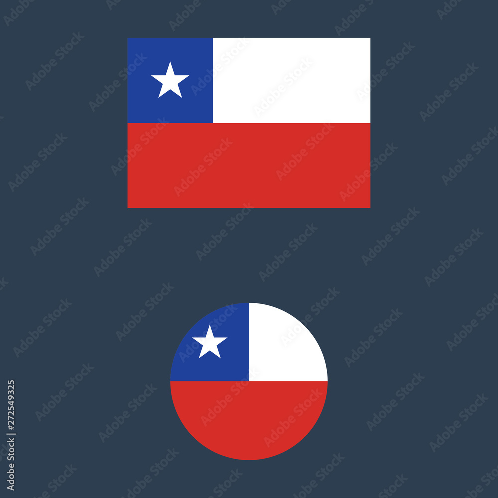 vector illustration of Chile flag vector illustration of Chile flag