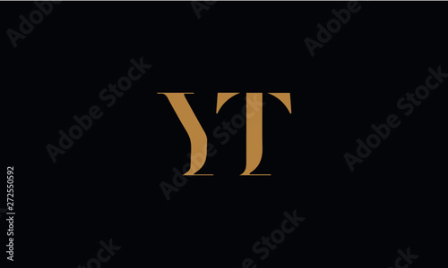 YT logo design template vector illustration
