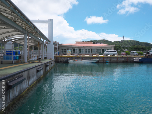 Okinawa,Japan-May 31, 2019: Uehara port in Iriomote island, Okinawa