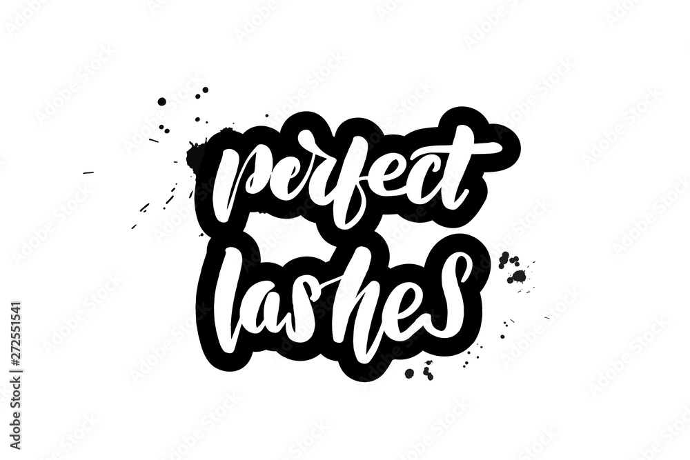 brush lettering perfect lashes brush lettering perfect lashes