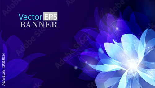 Abstract colorful background with flowers