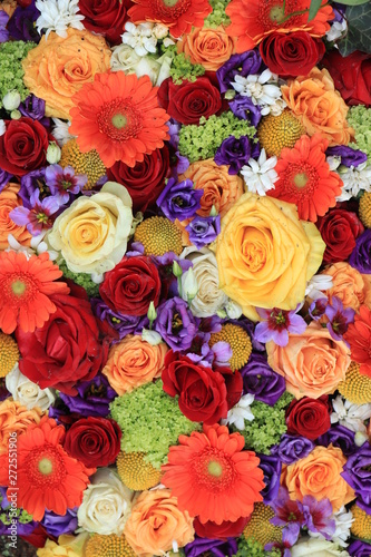 Colorful wedding flowers