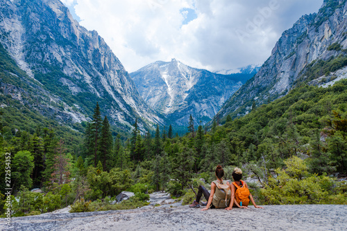 Hikers in the Canyon photo