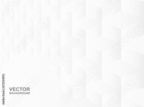 Abstract. geometric shape white Background ,light and shadow .Vector.