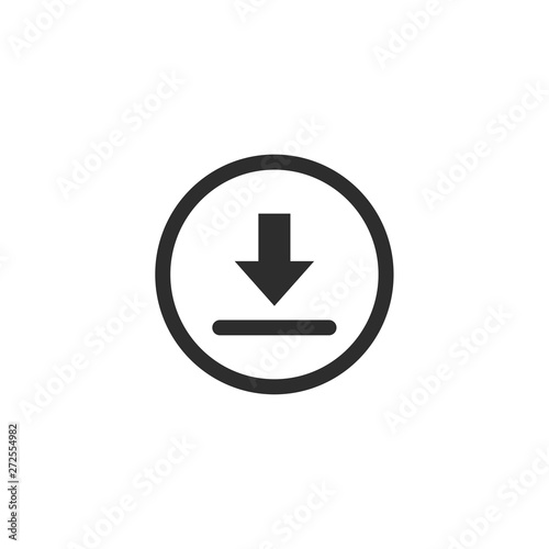 download icon for creating button. bar and web app icons. download now symbol