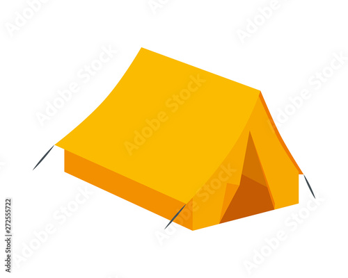 tent camping accessory isolated icon