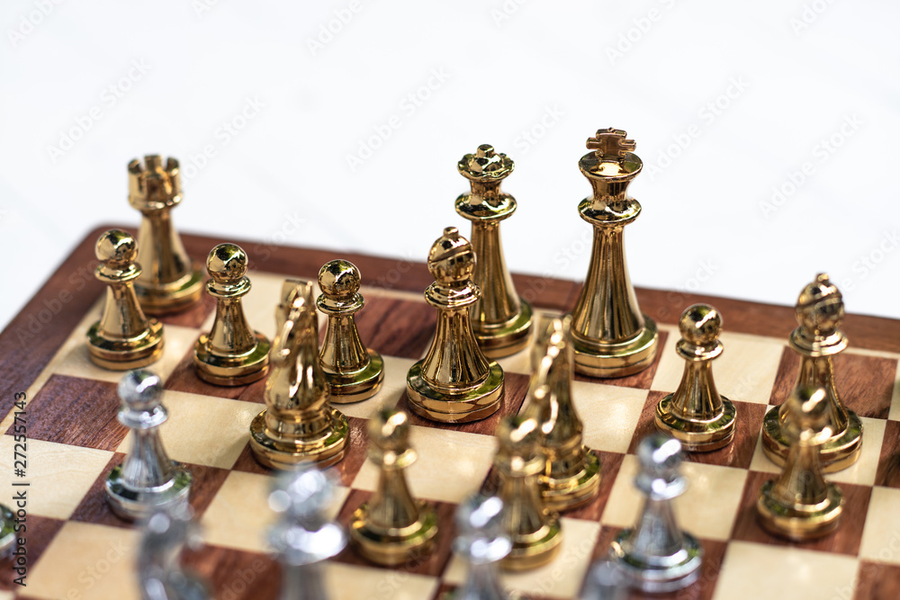 Chess board game, business competitive concept Chess board game, business competitive concept