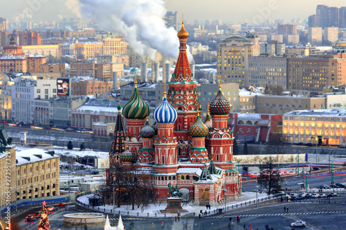 Bild auf Leinwand view of the historical center of Moscow