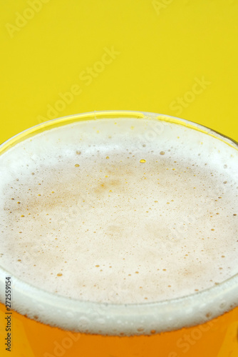 Full beer glass, A glass of cold beer macro photography, cool beer object